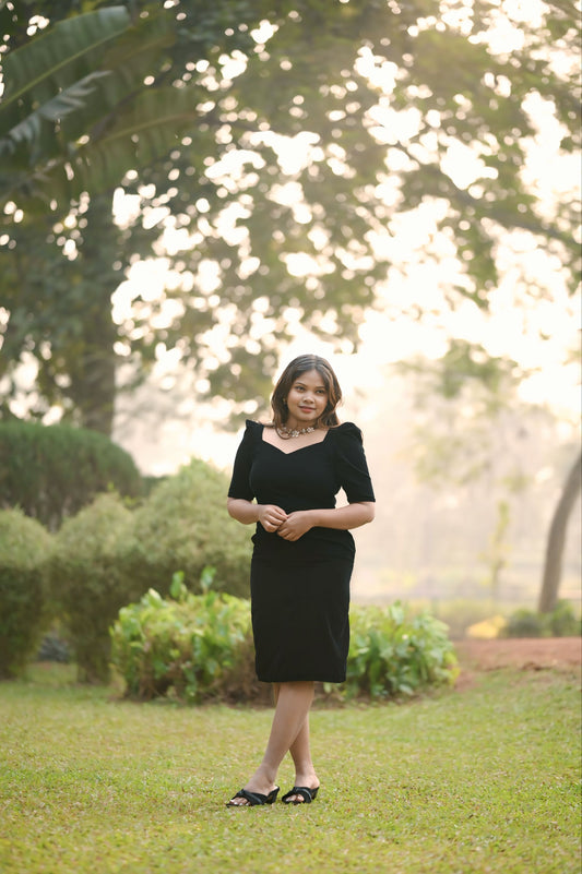 Emerald Velvet Midi Dress